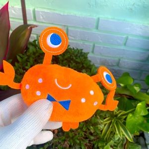 Orange Crab Pet Plush Toy